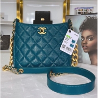 Top Quality Chanel Calfskin Shoulder Bag AS3111 blue