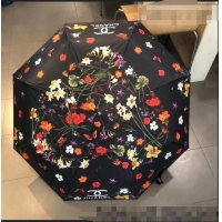 Unique Discount Chanel Flora Umbrella C2564 Black 2021