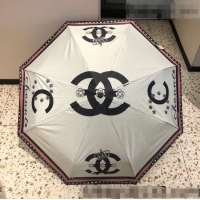 Shop Grade Chanel Umbrella C033153 White 2022