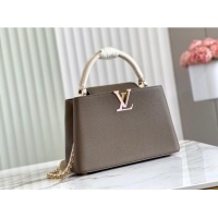 Good Product Louis Vuitton CAPUCINES MM M59516 Smokey Brown Green