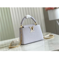 Inexpensive Louis Vuitton CAPUCINES PM M57228 Pearl White