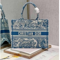 Good Product DIOR MEDIUM LADY D-LITE BAG Embroidery M0565OR blue