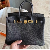 Top Quality Hermes original Togo Leather HB25O Black