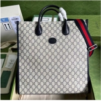 Top Quality Gucci Medium tote with Interlocking G 674155 blue