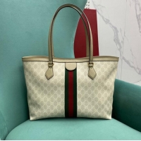 Top Quality Gucci Ophidia series medium GG Tote Bag 631685 light gray