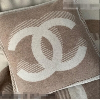 Reasonable Price Chanel Wool CC Pillow/Cushion 55x55cm C0202 Beige 2021