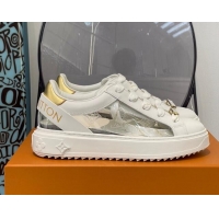 Charming Louis Vuitton Transparent Time Out Sneaker White/Gold 0329053