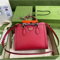 Shop Grade Gucci Diana small tote bag 660195 Red