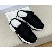 Low Price Dior D-Wander Sneaker Mules in Black Technical Fabric 042262