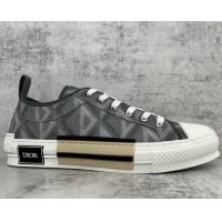 Best Price Dior B23 Low-top Sneakers in Grey CD Diamond Canvas 042705