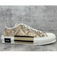 Purchase Dior B23 Low-top Sneakers in Beige CD Diamond Canvas 042706