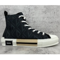 Good Product Dior B23 High-top Sneakers in Black CD Diamond Canvas 042711