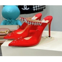 Purchase Jimmy Choo PVC Crystal High Heel Mules 10cm Red 0422135