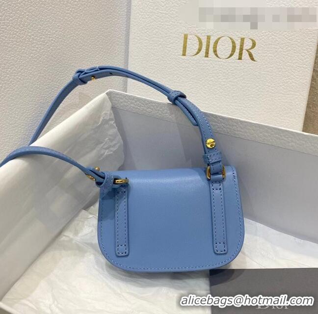 Cheapest Dior Bobby Micro Bag in Cornflower S5109 Blue Smooth Calfskin 2022