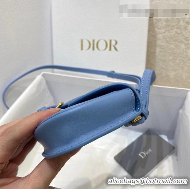 Cheapest Dior Bobby Micro Bag in Cornflower S5109 Blue Smooth Calfskin 2022