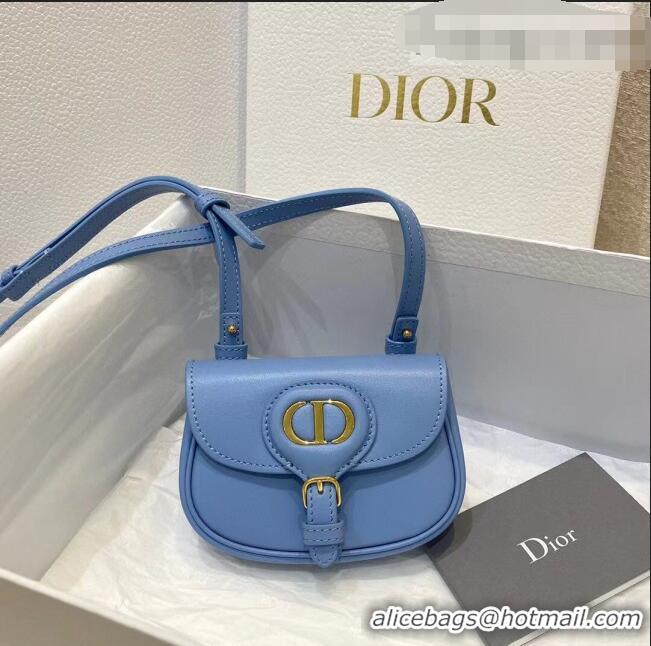 Cheapest Dior Bobby Micro Bag in Cornflower S5109 Blue Smooth Calfskin 2022