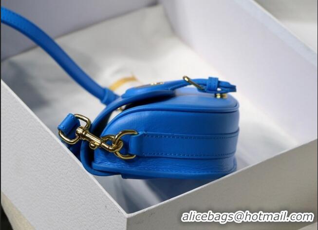 Well Crafted Dior Bobby East-West Bag in Smooth Leather CD1344 Lake Blue 2022