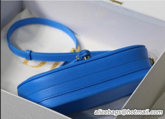 Well Crafted Dior Bobby East-West Bag in Smooth Leather CD1344 Lake Blue 2022