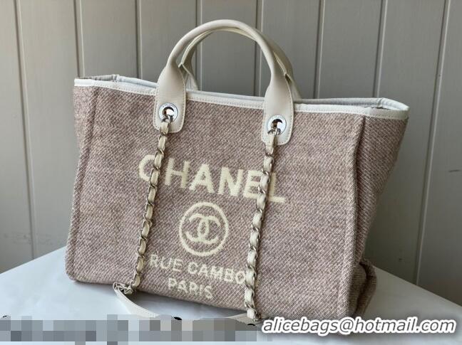 Low Cost Chanel Deauville Mixed Fibers Large Shopping Bag A66941 Beige 2021