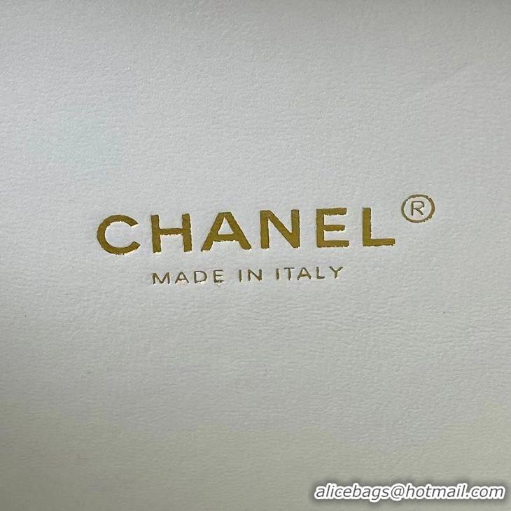 ​Luxury Discount Chanel Bag Grained Calfskin&Gold-Tone Metal AS3222 White