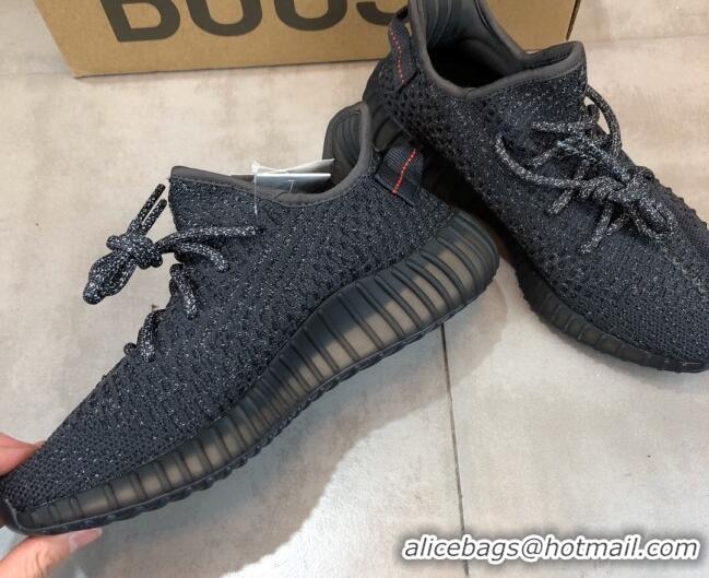 Popular Style Adidas Yeezy Boost 350 V2 Sneakers ' Black Static Refective' 042011