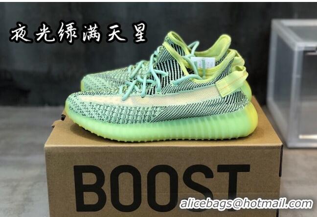 Fashion Adidas Yeezy Boost 350 V2 Sneakers 'Glow Green Static Refective '042012