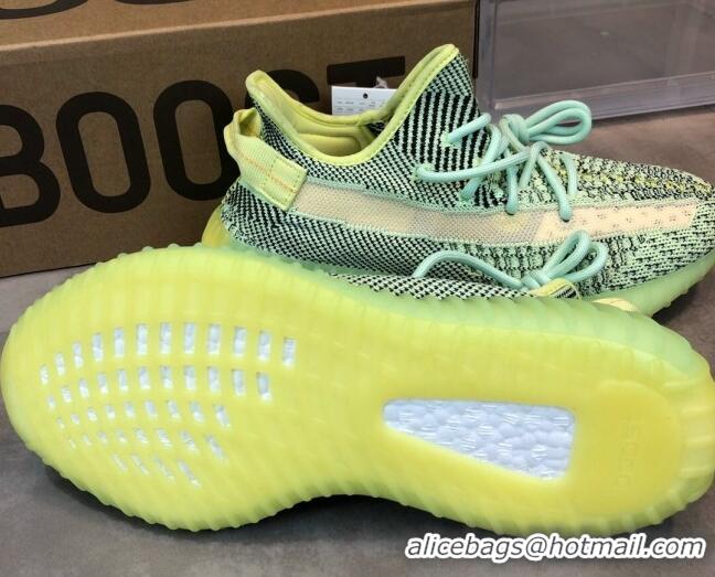 Fashion Adidas Yeezy Boost 350 V2 Sneakers 'Glow Green Static Refective '042012