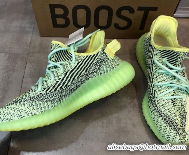 Fashion Adidas Yeezy Boost 350 V2 Sneakers 'Glow Green Static Refective '042012