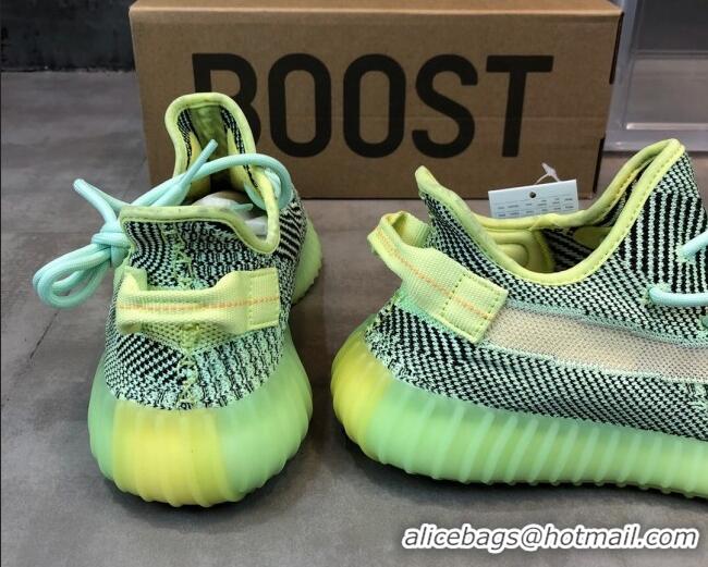 Fashion Adidas Yeezy Boost 350 V2 Sneakers 'Glow Green Static Refective '042012