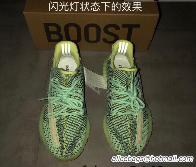 Discount Adidas Yeezy Boost 350 V2 Sneakers ' Green/Black Static Refective' 042013