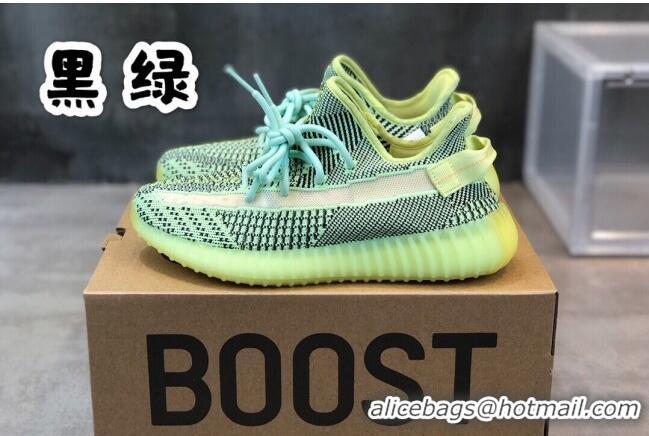 Discount Adidas Yeezy Boost 350 V2 Sneakers ' Green/Black Static Refective' 042013