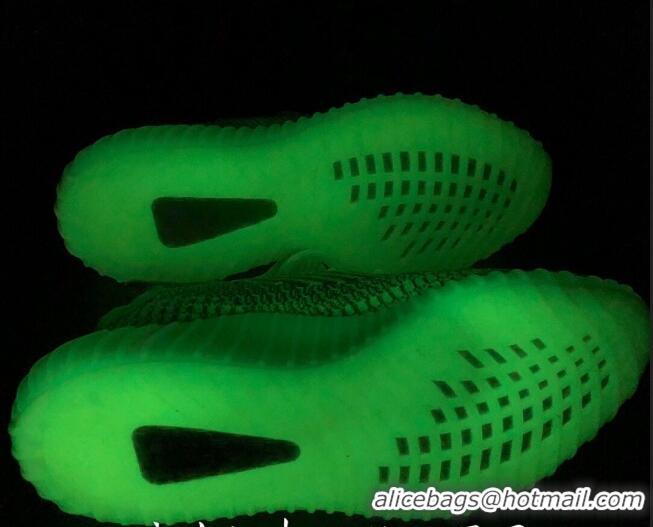 Stylish Adidas Yeezy Boost 350 V2 Sneakers 'Glow Green Static Refective ' 042014 