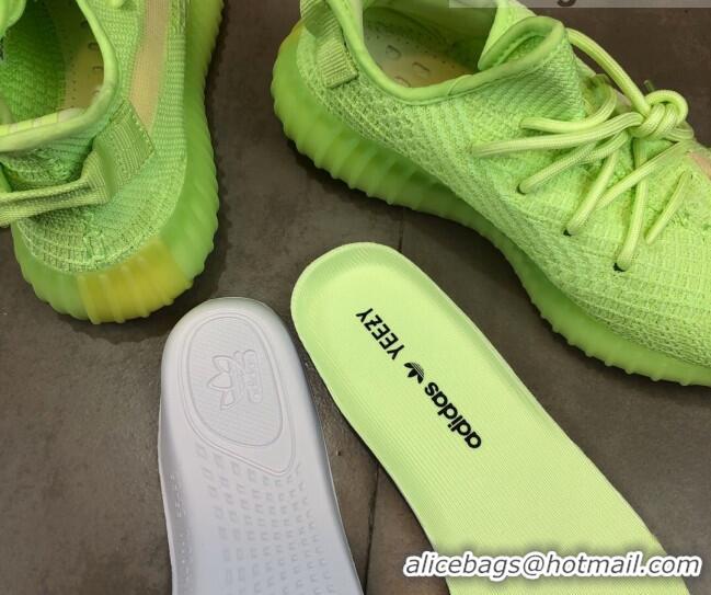 Stylish Adidas Yeezy Boost 350 V2 Sneakers 'Glow Green Static Refective ' 042014 