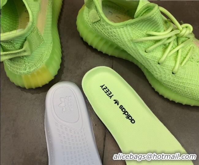 Stylish Adidas Yeezy Boost 350 V2 Sneakers 'Glow Green Static Refective ' 042014 