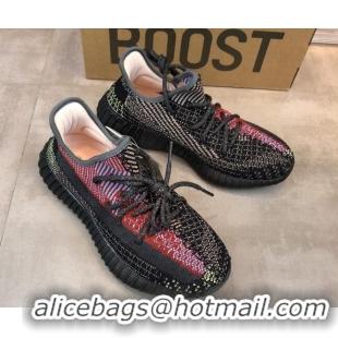 Stylish Adidas Yeezy Boost 350 V2 Sneakers 'Yecher Refective' Black/Red 042015