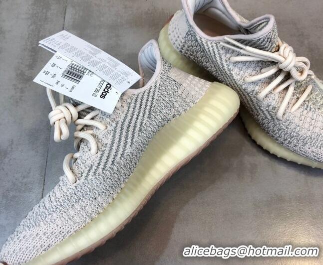 Grade Quality Adidas Yeezy Boost 350 V2 Sneakers ' Cloud White Refective 2.0' Pink/Grey 04202