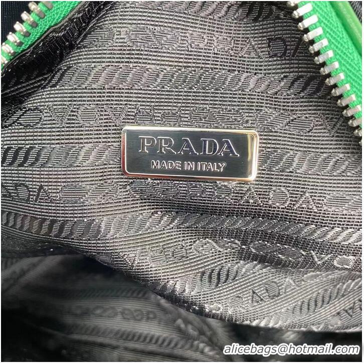 Low Cost Prada Leather Triangle bag 1BB082 Green