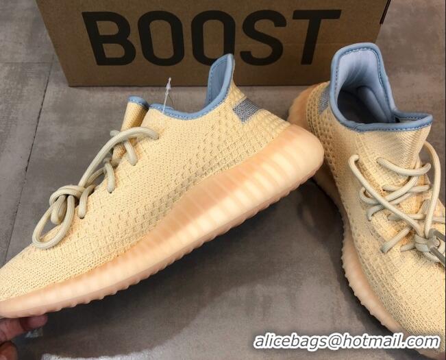 Sophisticated Adidas Yeezy Boost 350 V2 Sneakers ' Linen Refective' Yellow 042026