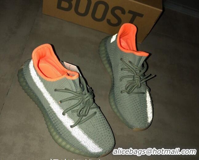 Good Looking Adidas Yeezy Boost 350 V2 Sneakers 'Side Refective ' Grey/Orange 042028 