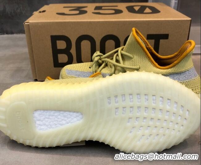 Top Grade Adidas Yeezy Boost 350 V2 Sneakers 'Side Refective ' Yellow 042030