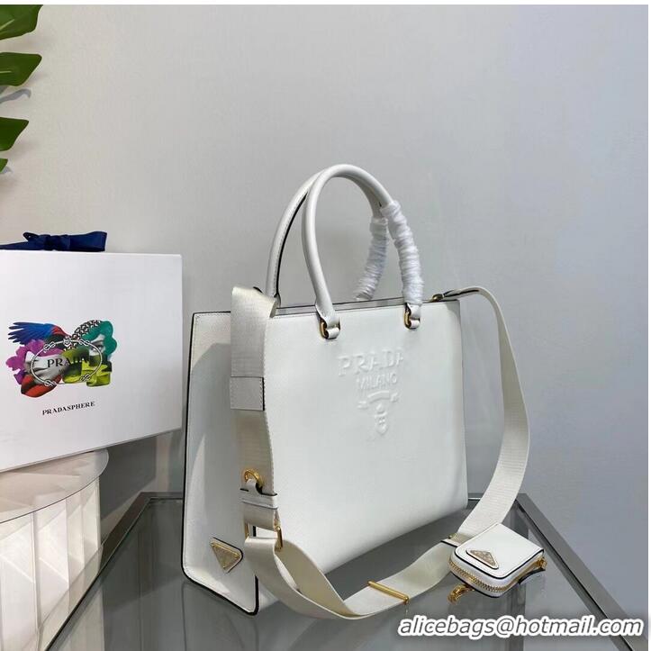 Buy Cheapest Prada Kristen Saffiano bag 1BD355 White