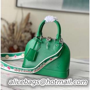 Top Quality Louis Vuitton Original Epi Leather ALMA ALMA BB M59357 Green