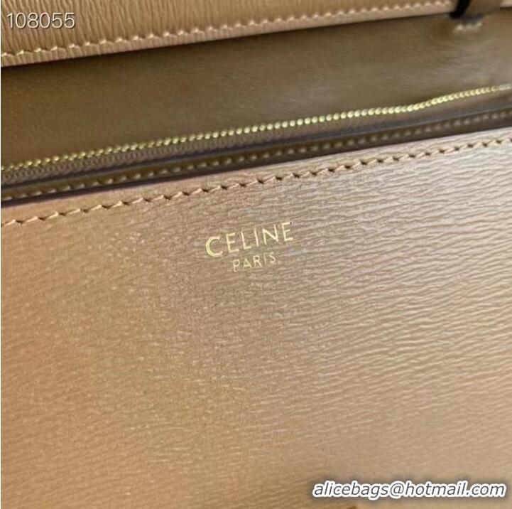 Top Quality Celine MEDIUM CLASSIC BAG IN NATURAL CALFSKIN 189173 Brown