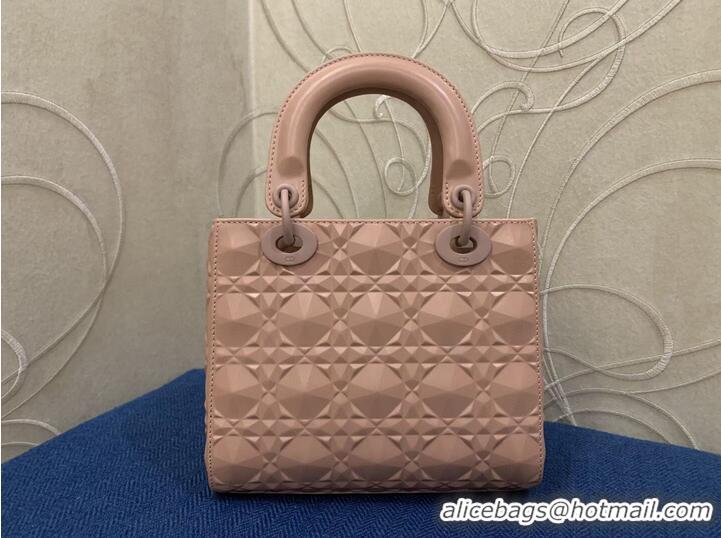 AAAAA Discount MEDIUM LADY DIOR BAG Cannage Calfskin C2813 pink