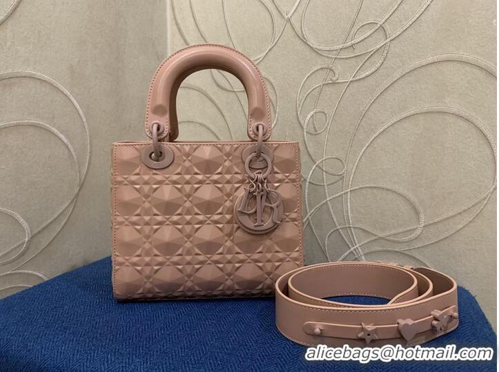 AAAAA Discount MEDIUM LADY DIOR BAG Cannage Calfskin C2813 pink