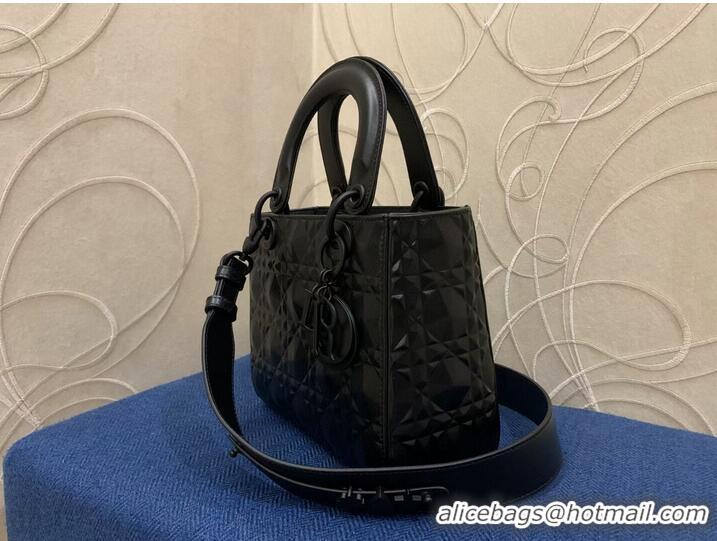 Original Cheap MEDIUM LADY DIOR BAG Cannage Calfskin C2813 black