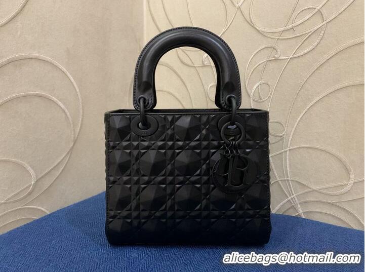 Original Cheap MEDIUM LADY DIOR BAG Cannage Calfskin C2813 black