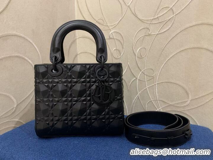 Original Cheap MEDIUM LADY DIOR BAG Cannage Calfskin C2813 black