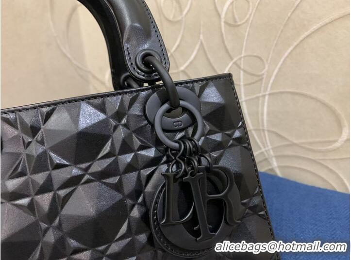 Original Cheap MEDIUM LADY DIOR BAG Cannage Calfskin C2813 black