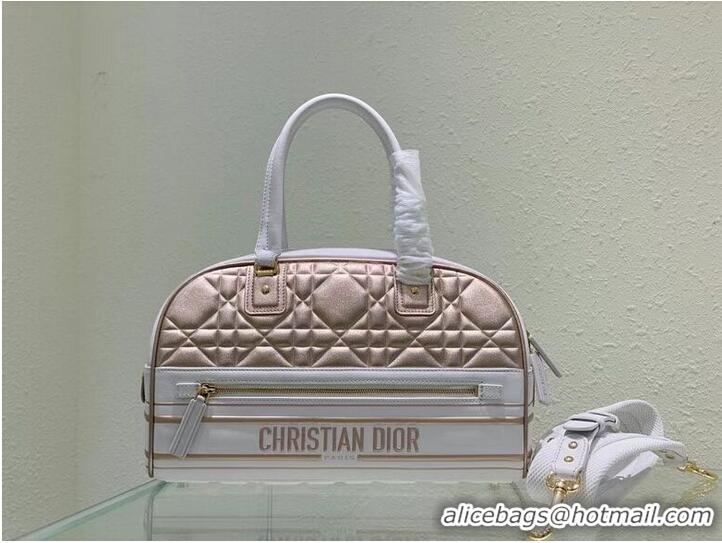 Buy Discount DIOR medium leather tote Bag C9189 gold